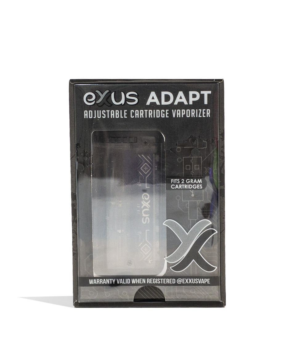 Clear Exxus Vape Adapt 510 Thread Battery Packaging Front View on White Background