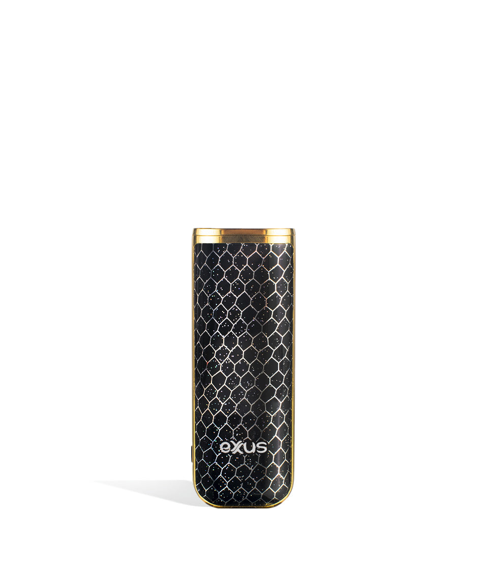 Black Gold Cobra front view Exxus Vape MiNovo 510 Thread Battery on white background