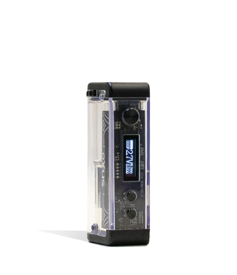 Clear Exxus Vape Adapt 510 Thread Battery Front View on White Background