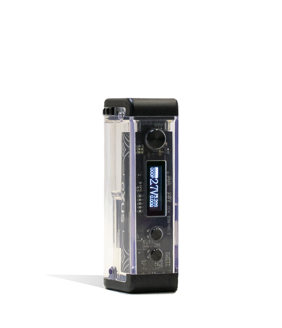 Clear Exxus Vape Adapt 510 Thread Battery Front View on White Background