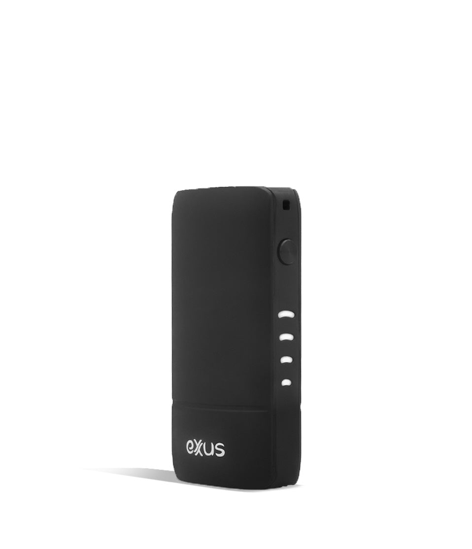 Black side view Exxus Vape Push 510 Thread Battery on white background