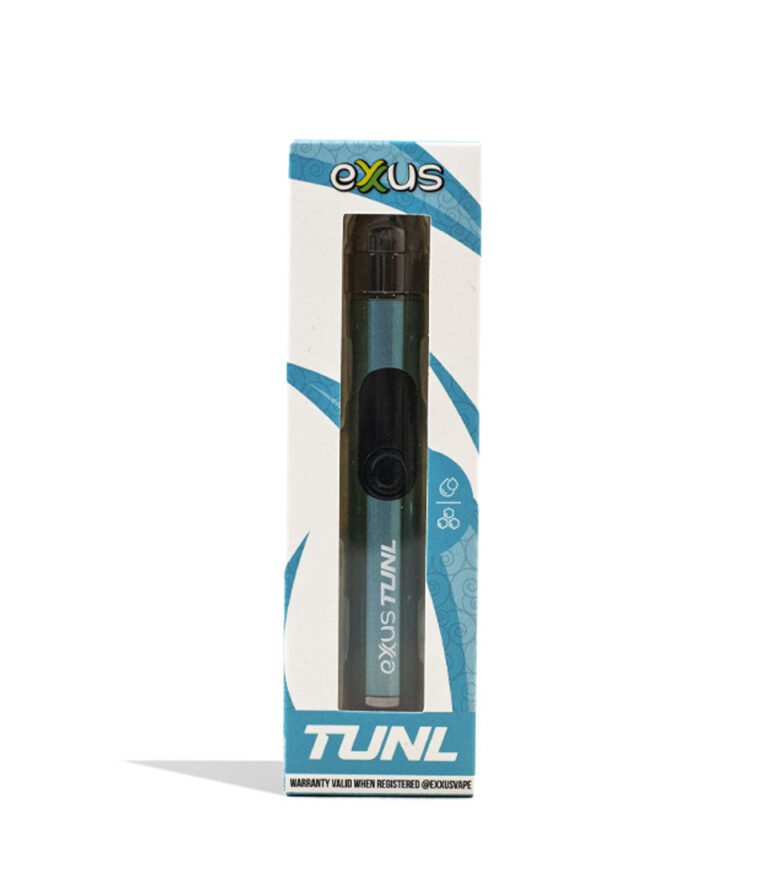 Glacier Exxus Vape TUNL 510 Thread Battery Packaging Front View on White Background