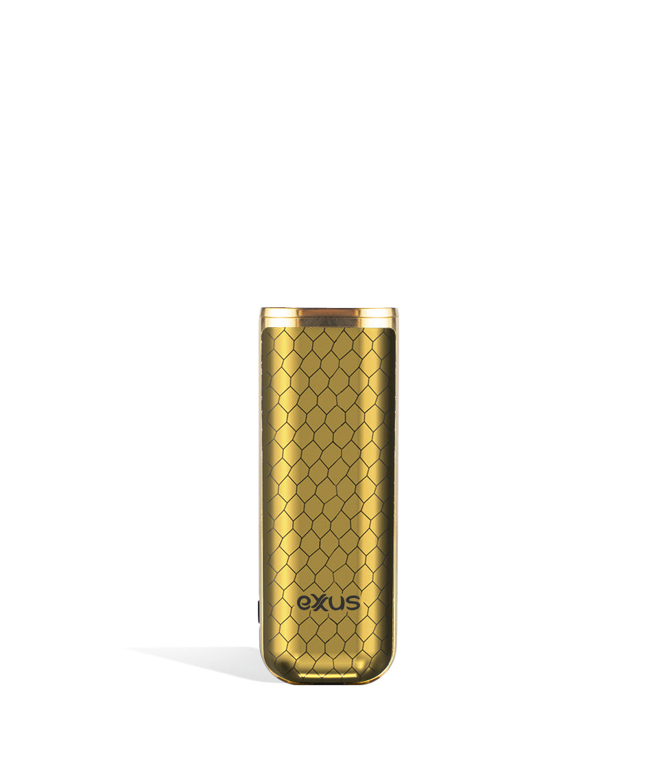 Gold Cobra front view Exxus Vape MiNovo 510 Thread Battery on white background
