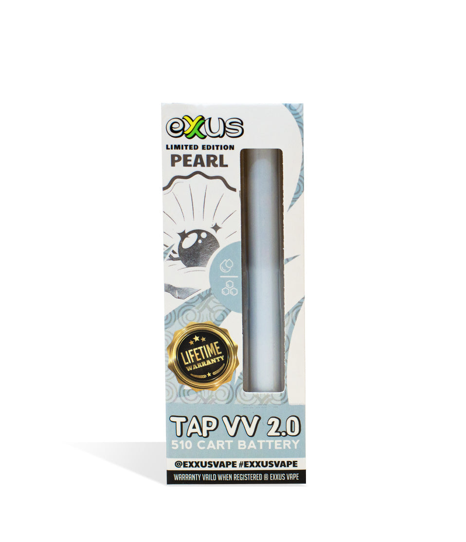Pearl Exxus Vape Tap VV 2.0 510 Thread Battery single pack on white background