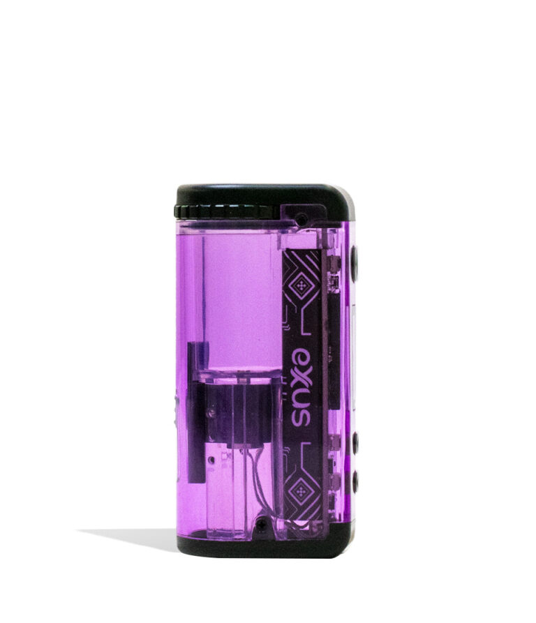 Purple Exxus Vape Adapt 510 Thread Battery Side View on White Background