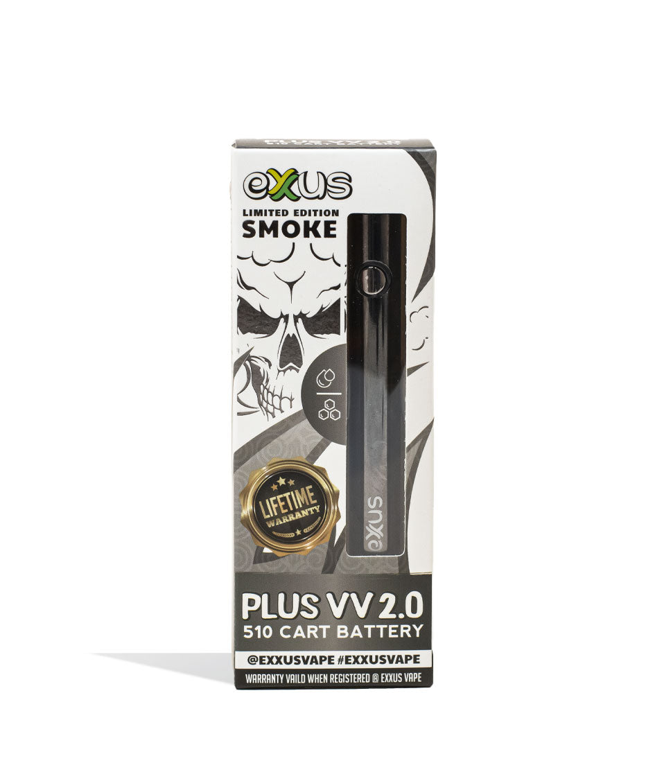 Smoke Exxus Vape Plus VV 2.0 510 Thread Battery Packaging Front View on White Background