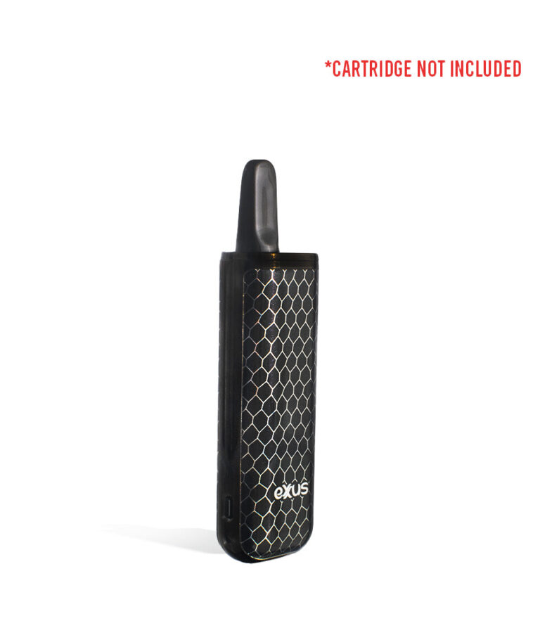 Black Cobra side view Exxus Vape MiNovo 510 Thread Battery on white background