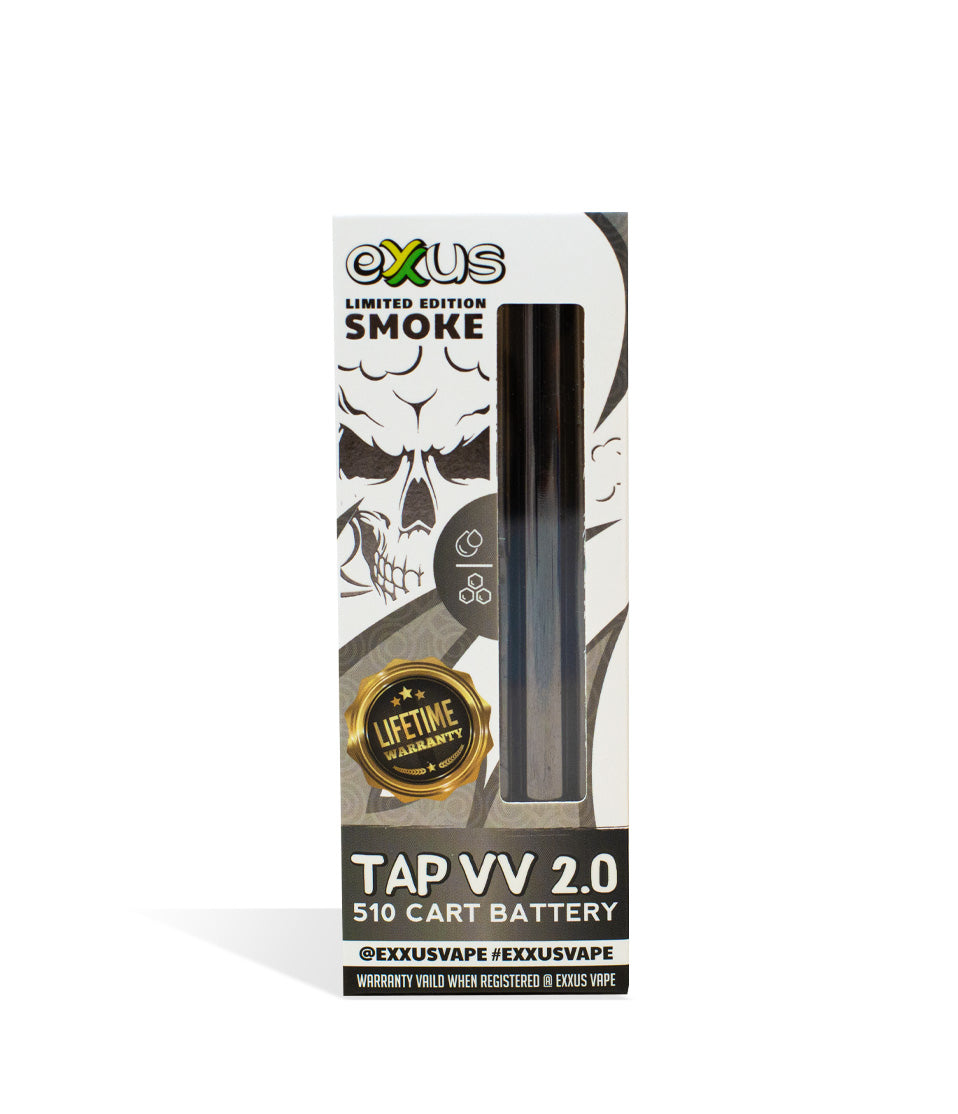 Smoke Exxus Vape Tap VV 2.0 510 Thread Battery single pack on white background