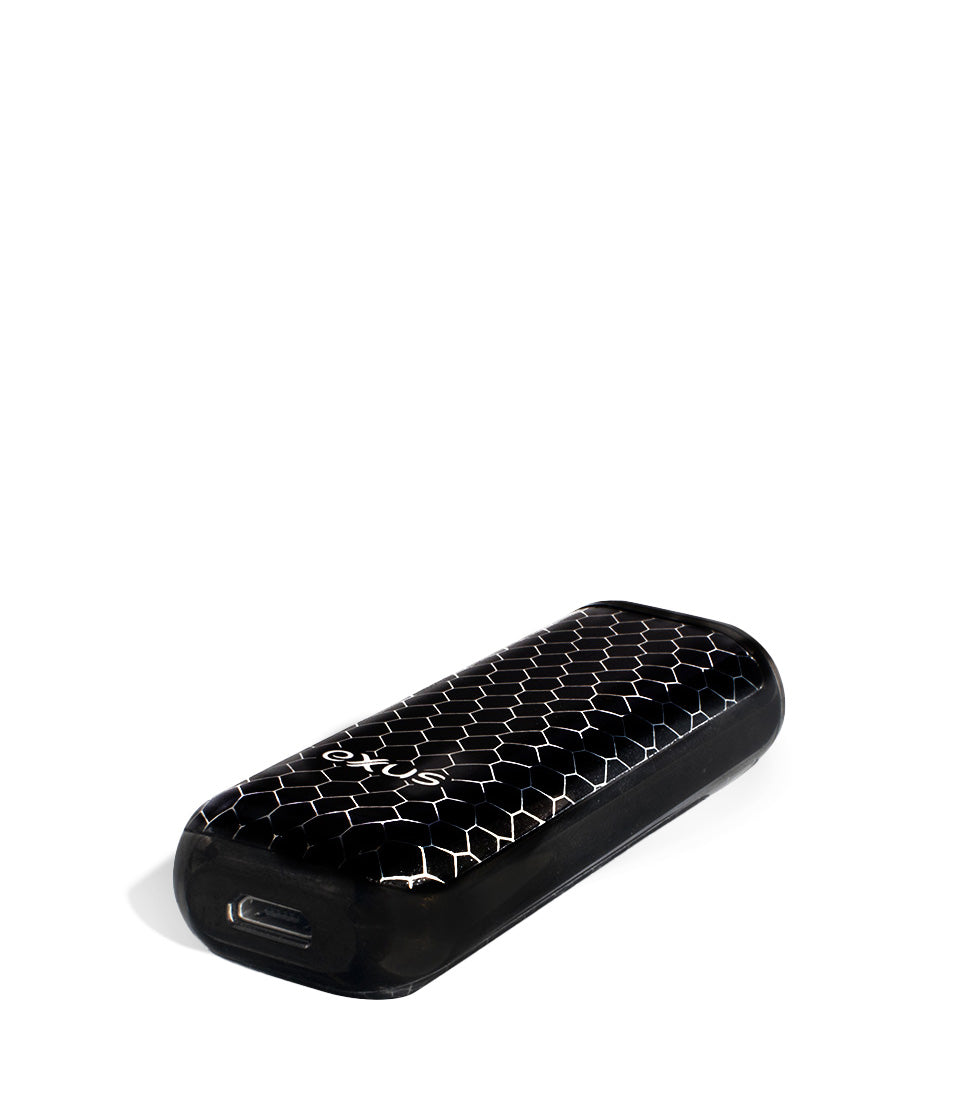 Black Cobra bottom view Exxus Vape MiNovo 510 Thread Battery on white background