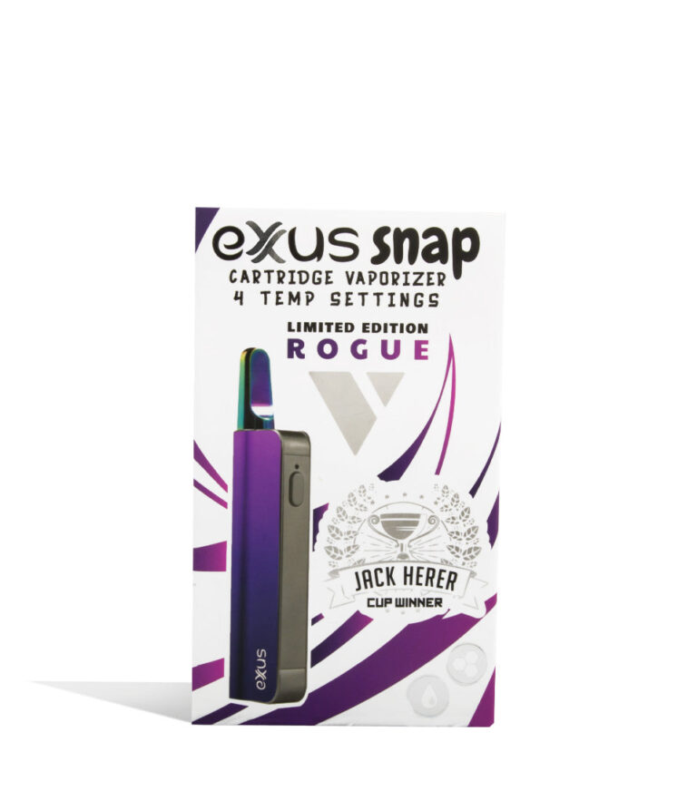 Rogue Packaging Exxus Vape Snap VV 510 Thread Battery on white background
