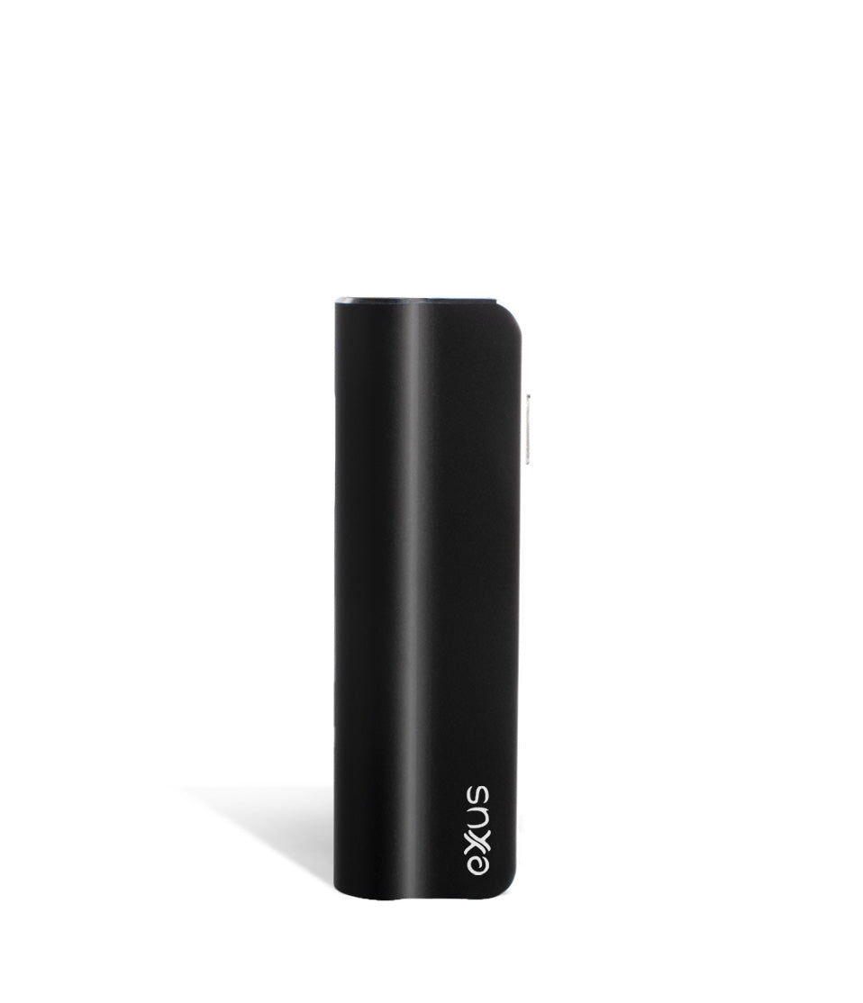 Black front view Exxus Vape Snap VV 510 Thread Battery on white background