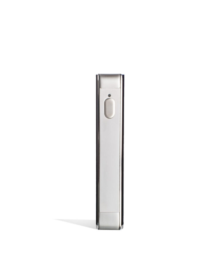 Black face view Exxus Vape Snap VV 510 Thread Battery on white background