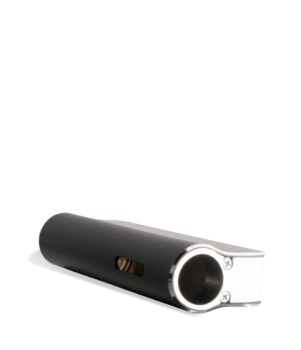 Black top view Exxus Vape Snap VV 510 Thread Battery on white background