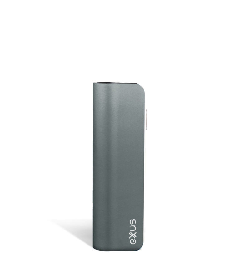 Gunmetal front view Exxus Vape Snap VV 510 Thread Battery on white background