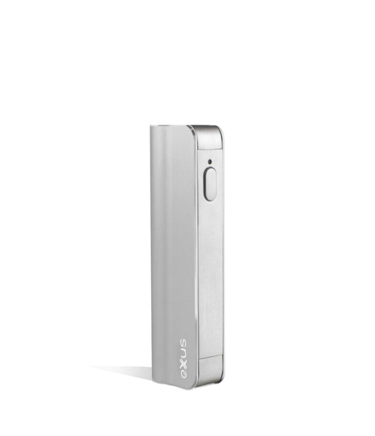 Silver Exxus Vape Snap VV 510 Thread Battery on white background