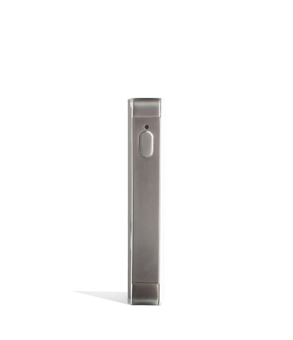Silver face view Exxus Vape Snap VV 510 Thread Battery on white background
