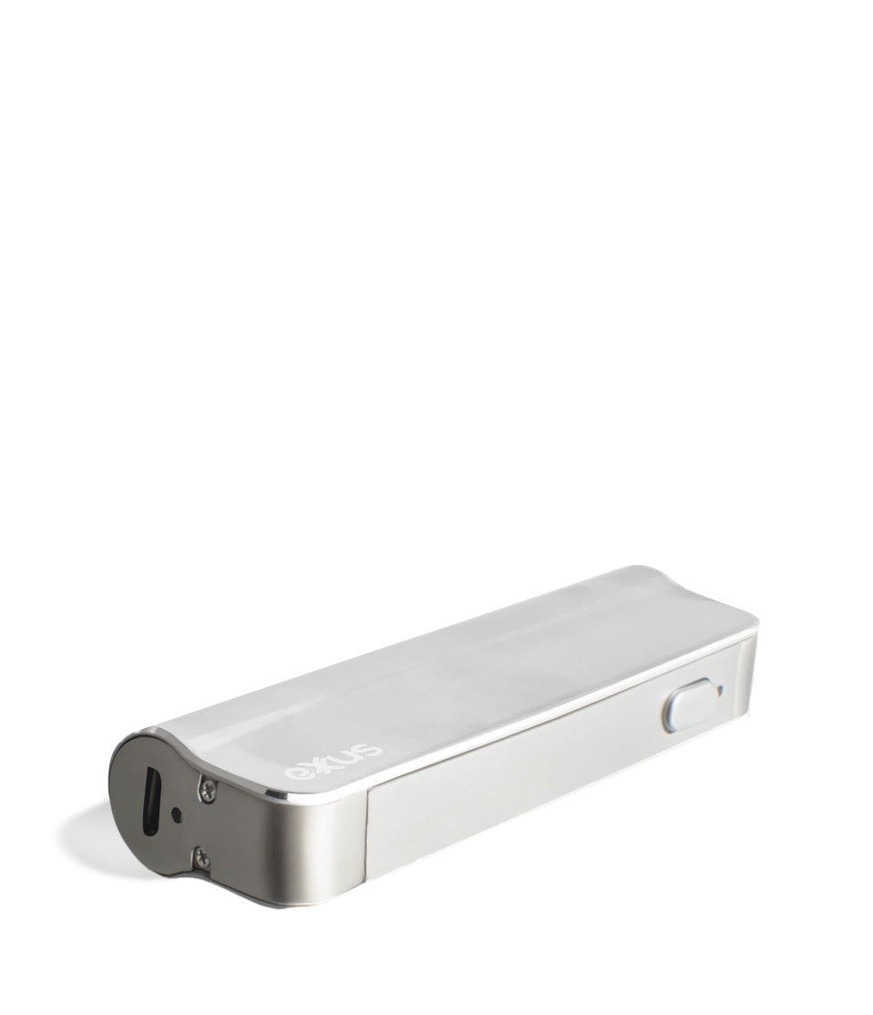 Silver bottom view Exxus Vape Snap VV 510 Thread Battery on white background