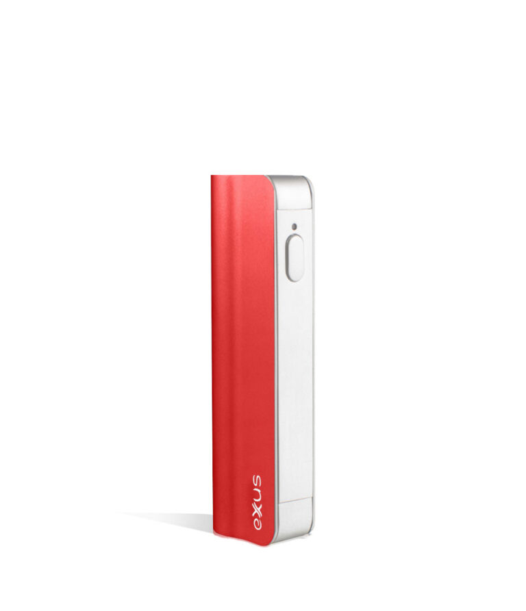 Red Exxus Vape Snap VV 510 Thread Battery on white background
