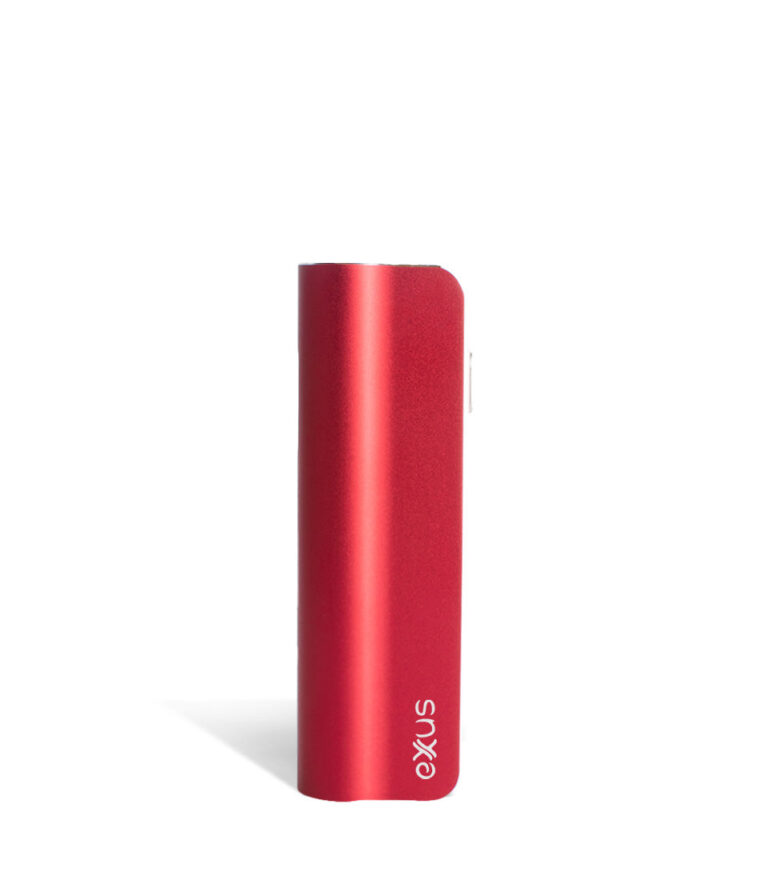 Red front view Exxus Vape Snap VV 510 Thread Battery on white background