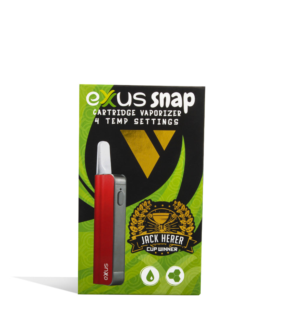 Red Packaging Exxus Vape Snap VV 510 Thread Battery on white background