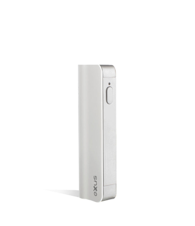 White Exxus Vape Snap VV 510 Thread Battery on white background