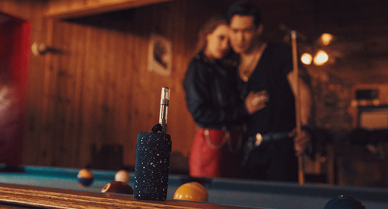 Black white spatter Exxus Push on Pool Table