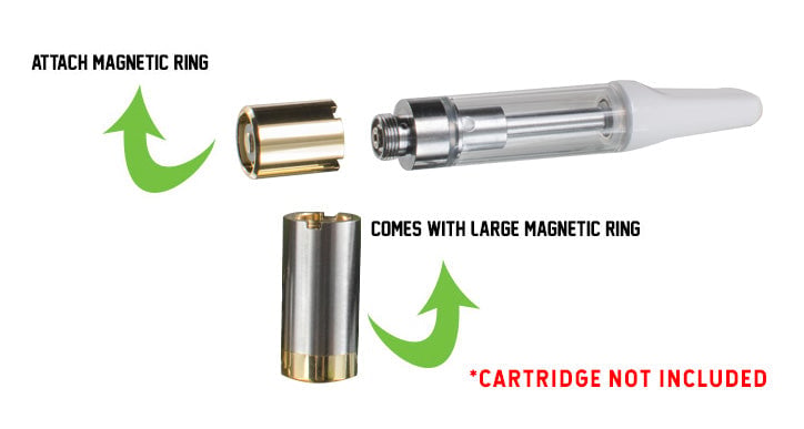 Attach Magnetic Ring to 510 Thread Battery