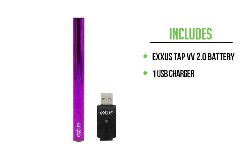 Included with the Tap VV 2.0 on white background
