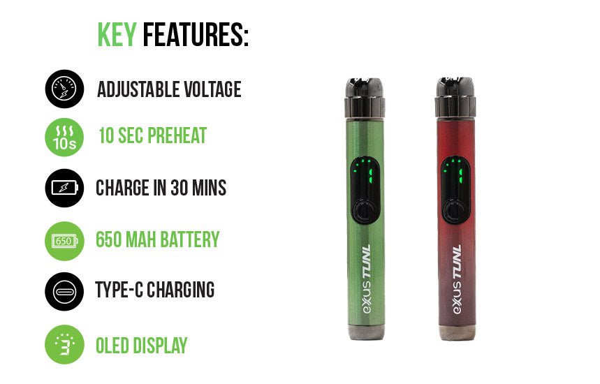 Key Features for the Exxus TUNL on white background