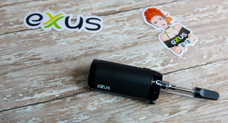 Black Exxus VRS sitting on wooden background